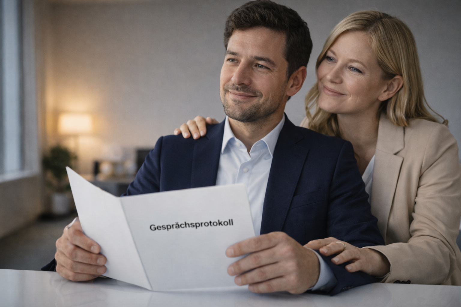 Mit KI erstelltes Bild von einem Ehepaar